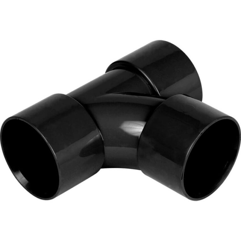 Black Solvent Weld Tee Junction