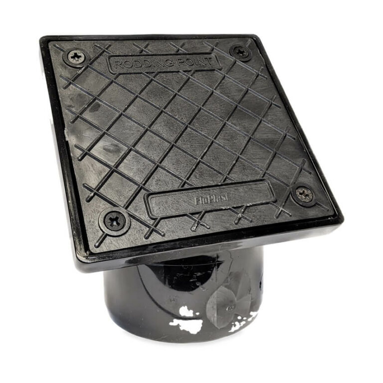 110mm Black PVC Square Sealed Rodding Eye