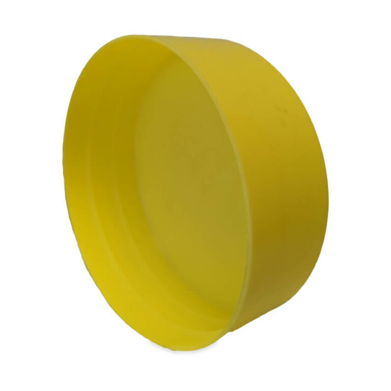 100mm Yellow End Cap Spigot